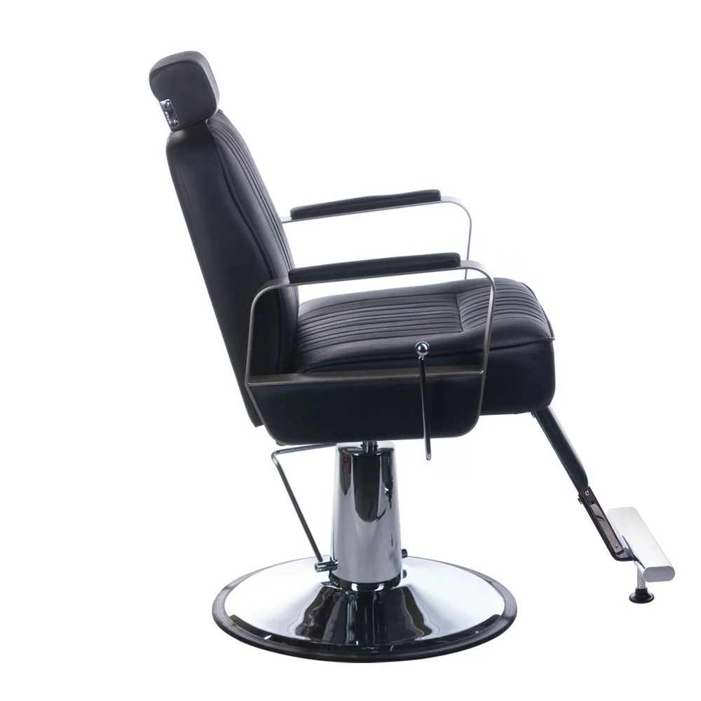 Poltrona da barbiere HOMER BH-31237 Nero