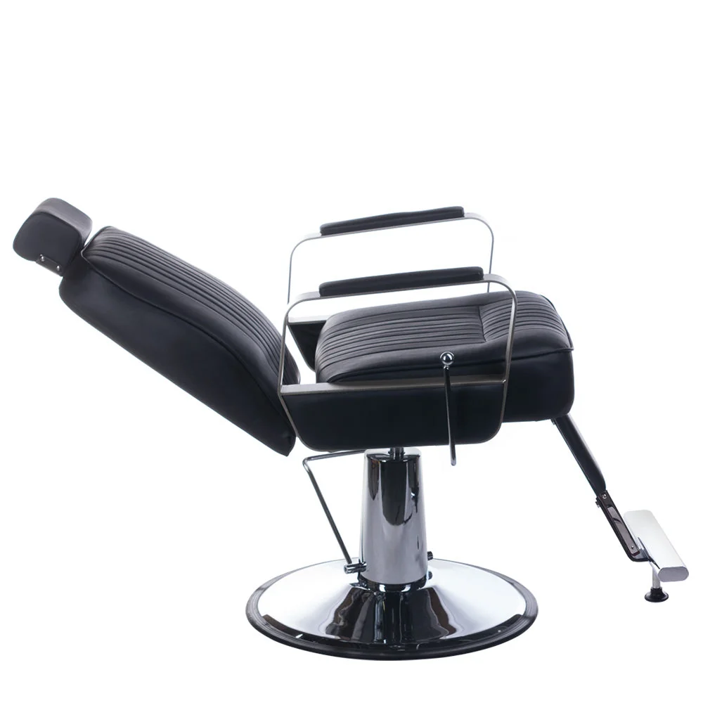 Poltrona da barbiere HOMER BH-31237 Nero