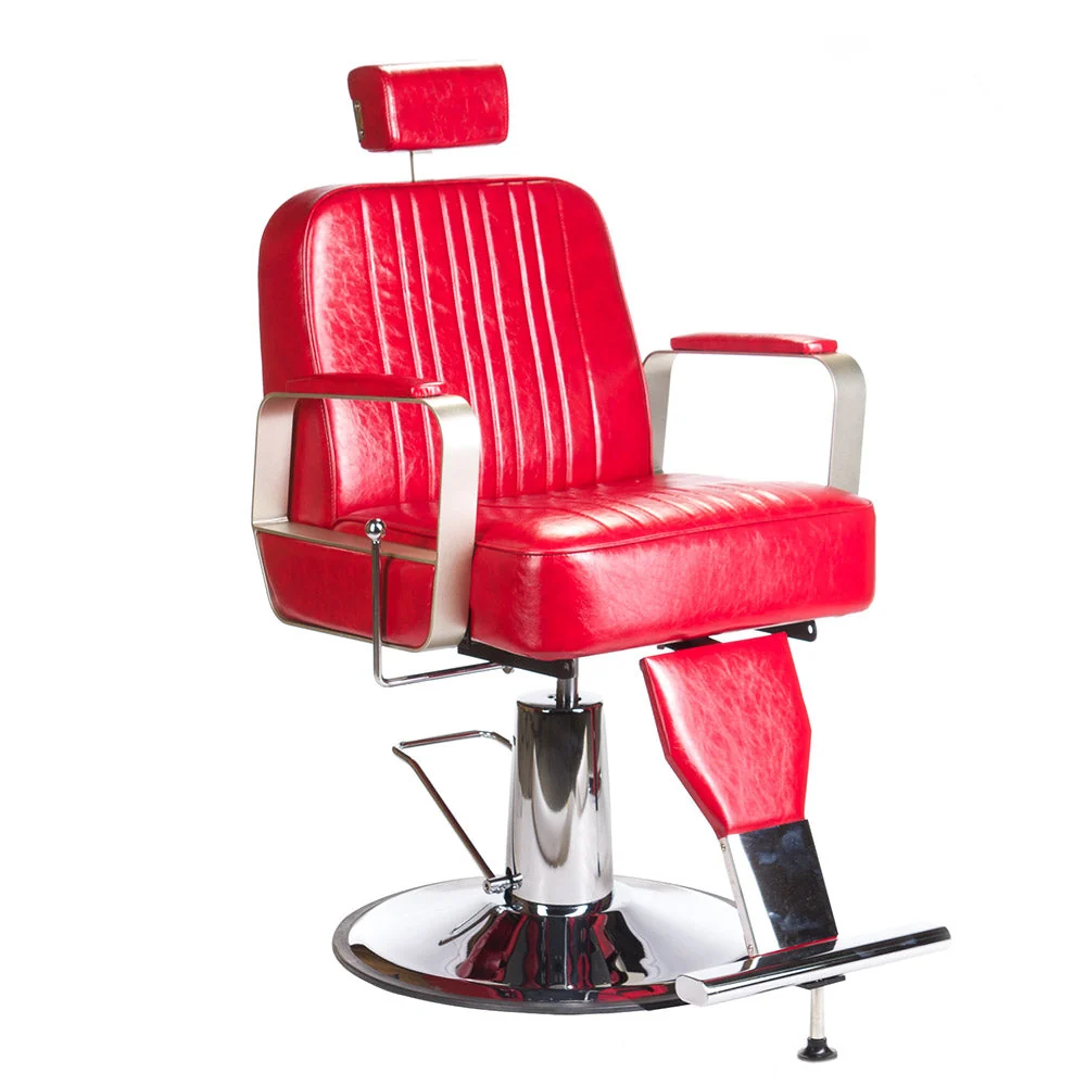 Poltrona da barbiere HOMER BH-31237 Rosso