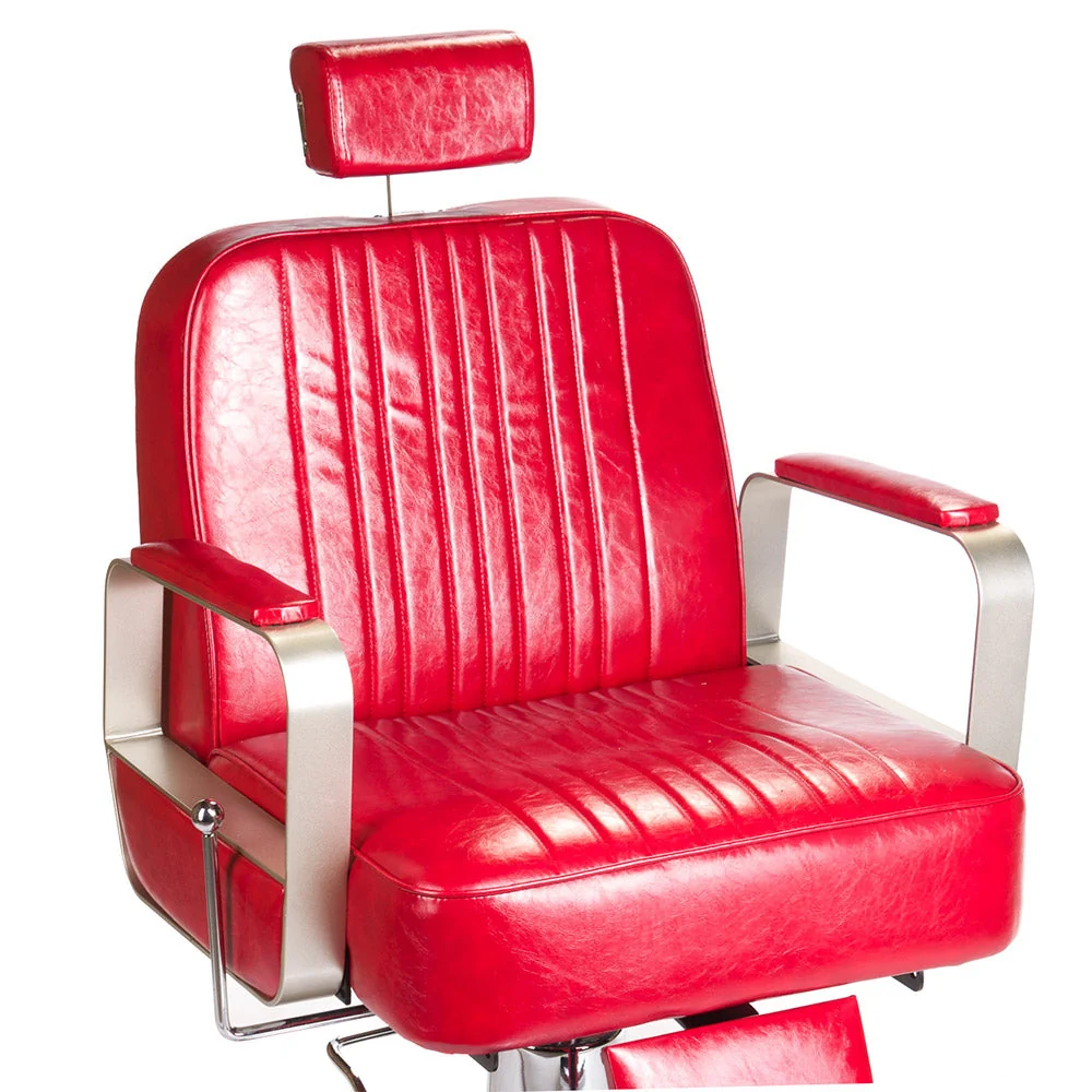 Poltrona da barbiere HOMER BH-31237 Rosso
