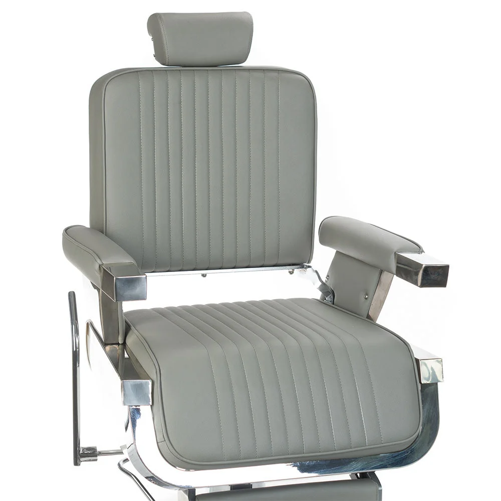 Poltrona da barbiere LUMBER BH-31823 Grigio Chiaro