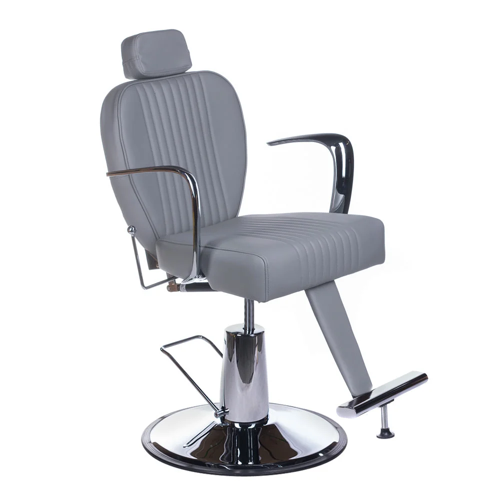 Poltrona da barbiere OLAF BH-3273 Grigio chiaro