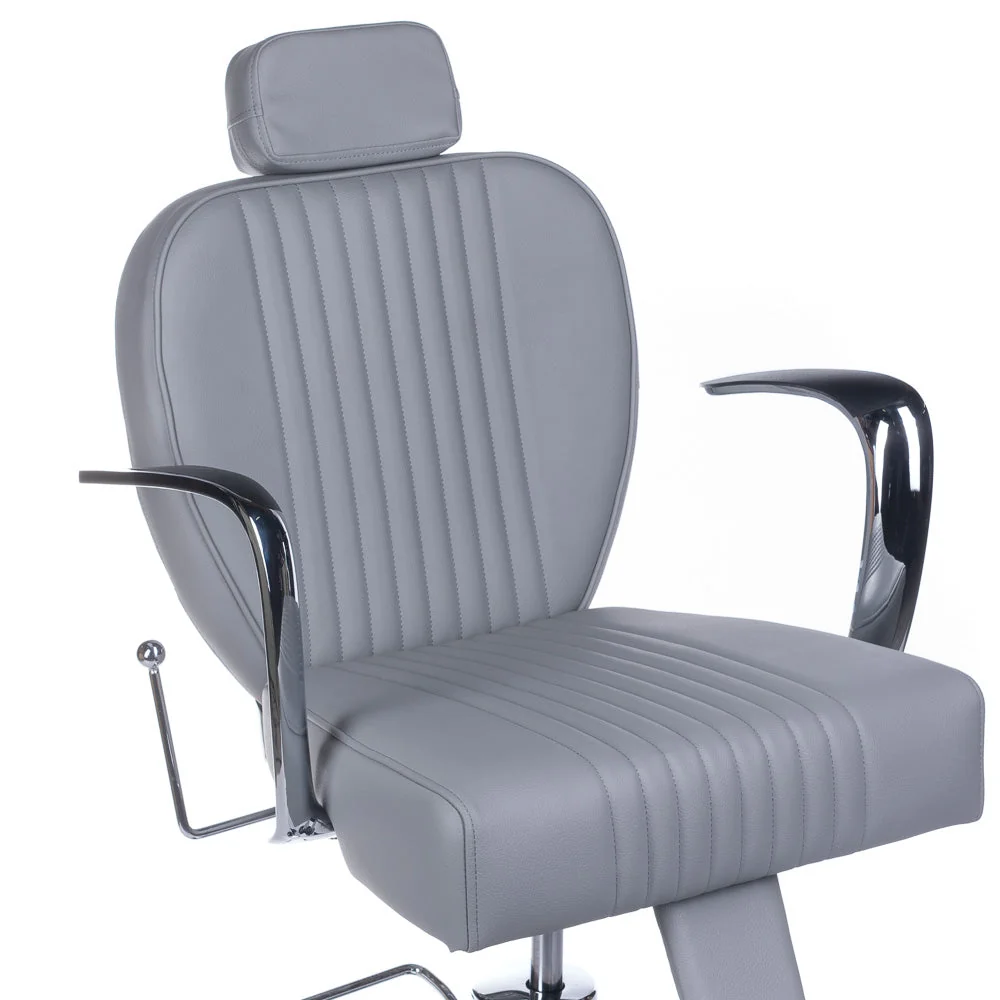 Poltrona da barbiere OLAF BH-3273 Grigio chiaro