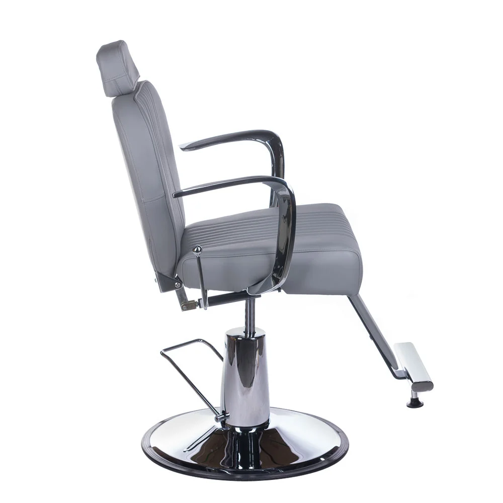 Poltrona da barbiere OLAF BH-3273 Grigio chiaro