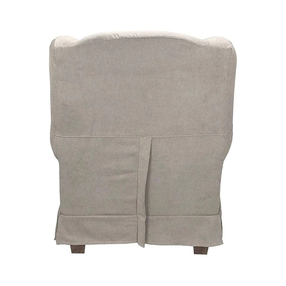 Poltrona Bergere 103x87x84 cm tessuto beige
