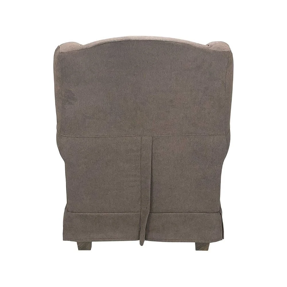 Poltrona Bergere 103x87x84 cm tessuto tortora