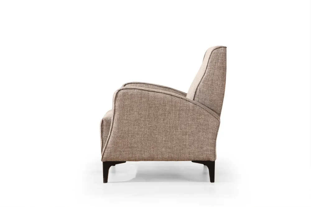 Poltrona design da soggiorno rivestimento tessuto cm 78x78x87h