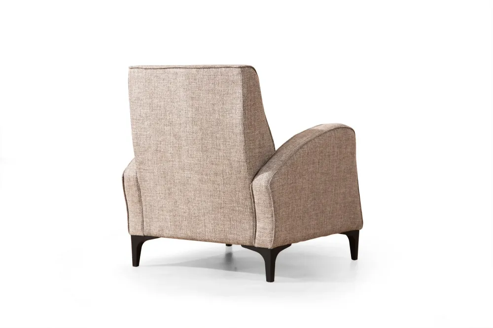 Poltrona design da soggiorno rivestimento tessuto cm 78x78x87h