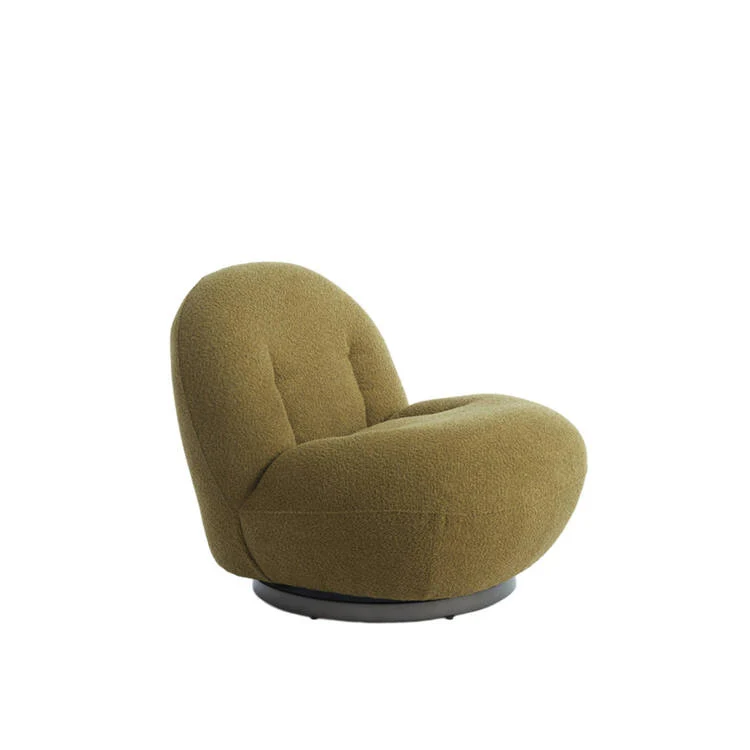 POLTRONA EFFETTO BOUCLè VERDE