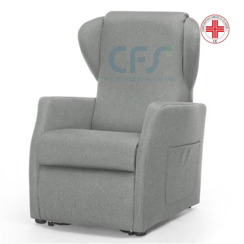 Poltrona elevabile 2 motori NINFEA Large PO400XL Grigio