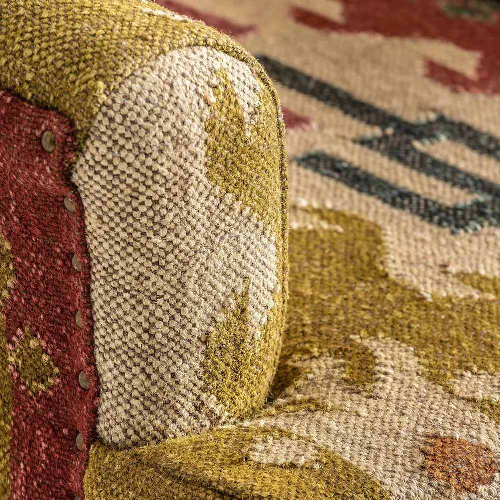 Poltrona etnica tessuto Kilim