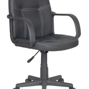 Poltrona Gas Con Braccioli Girevole Elevazione Gas Mod.1431 Col.Nero