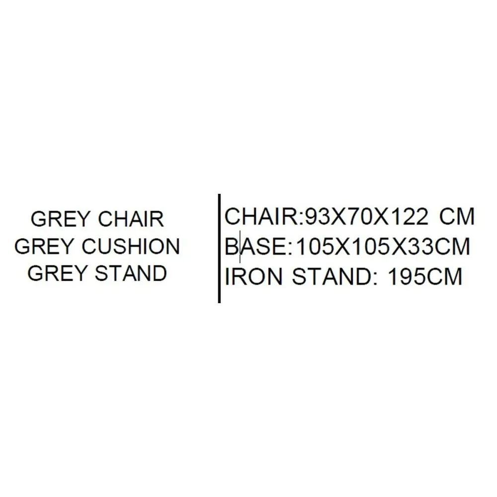 Poltrona da giardino Home ESPRIT Crema Grigio chiaro 93 X 70 X 122 CM