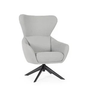 Poltrona girevole hailey grigio