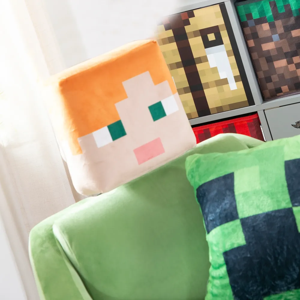 Poltrona girevole 'Minecraft' - Design Alex - Braccioli e poggiatesta - Multicolore