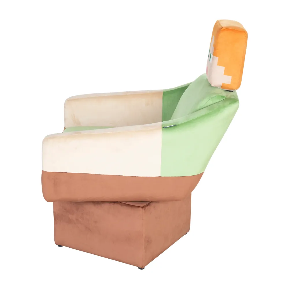 Poltrona girevole 'Minecraft' - Design Alex - Braccioli e poggiatesta - Multicolore