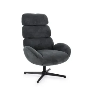 Poltrona girevole violante nero