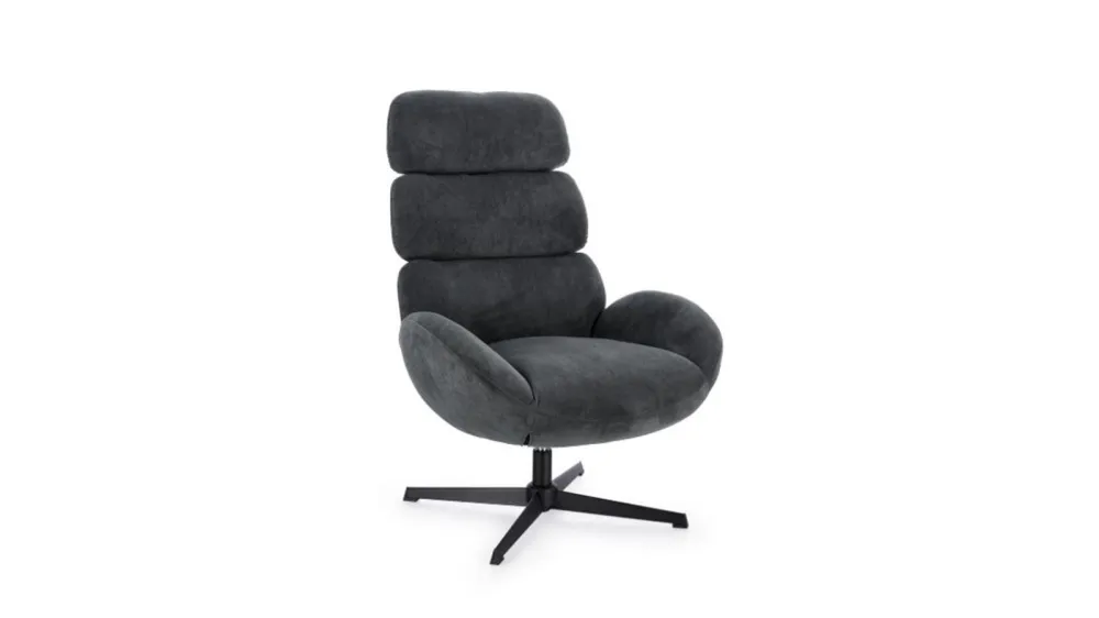 Poltrona girevole violante nero