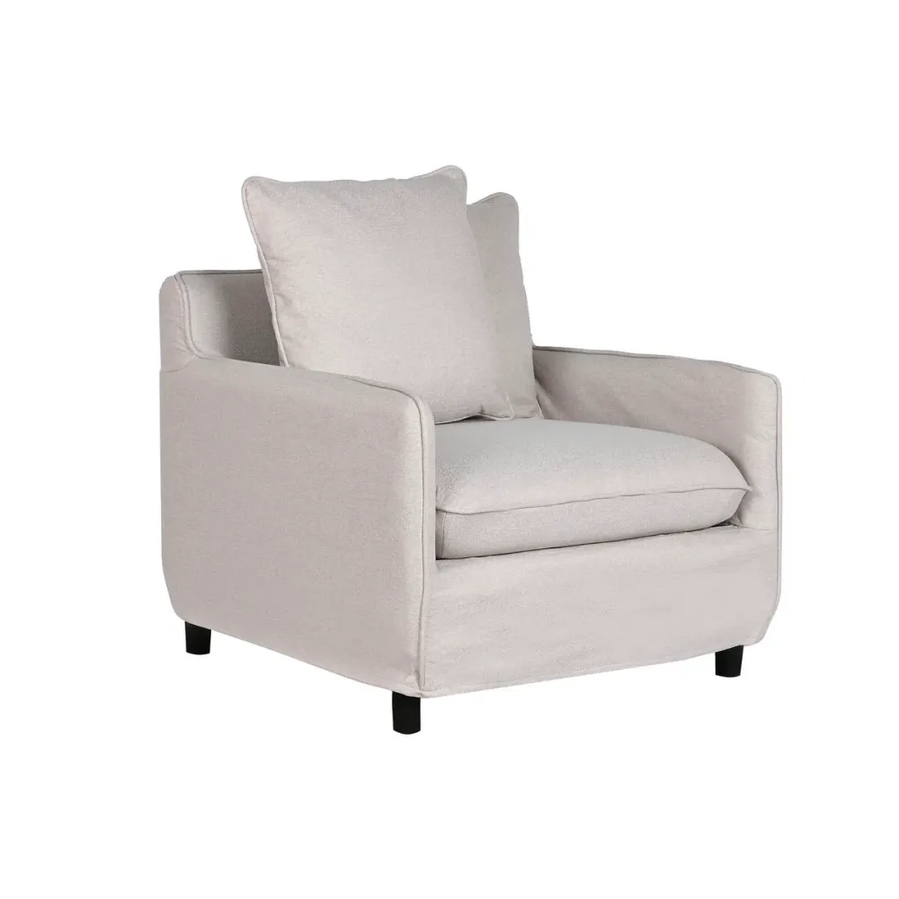 Poltrona Home ESPRIT Beige 85 x 85 x 74 cm