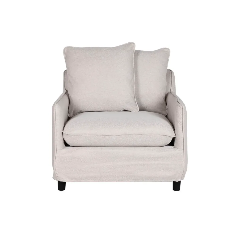 Poltrona Home ESPRIT Beige 85 x 85 x 74 cm