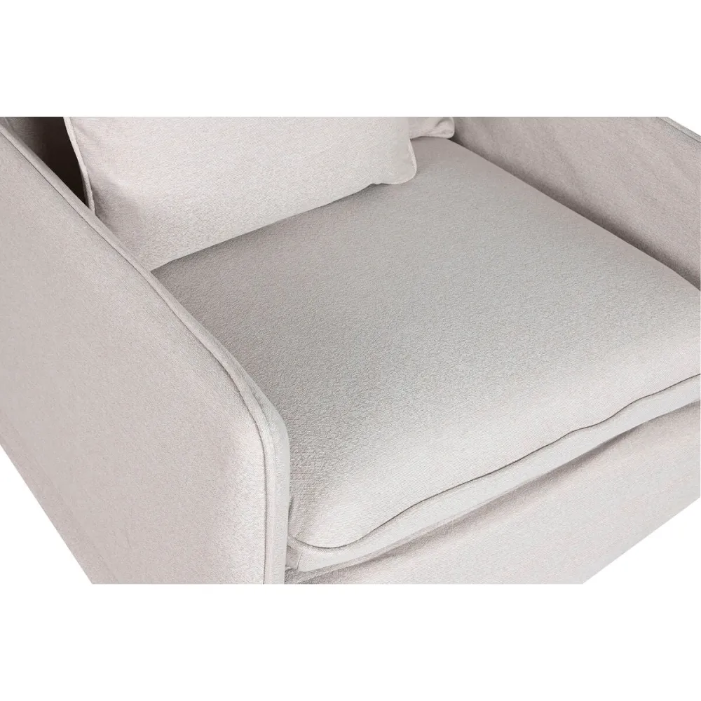 Poltrona Home ESPRIT Beige 85 x 85 x 74 cm