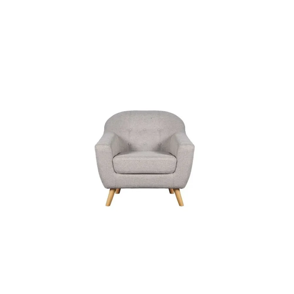 Poltrona Home ESPRIT Beige 83 x 80 x 80 cm