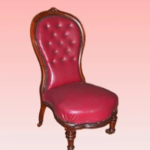 Poltrona inglese vittoriana Sky bordeaux