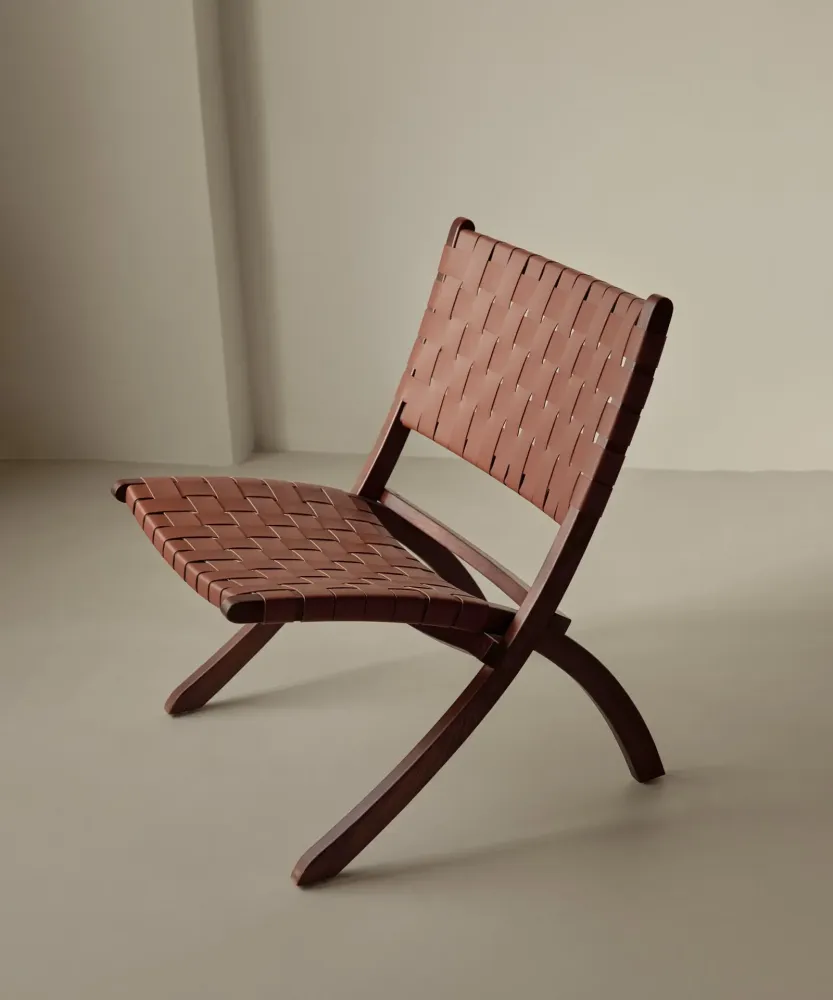 Poltrona legno e pelle sintetica Zyra