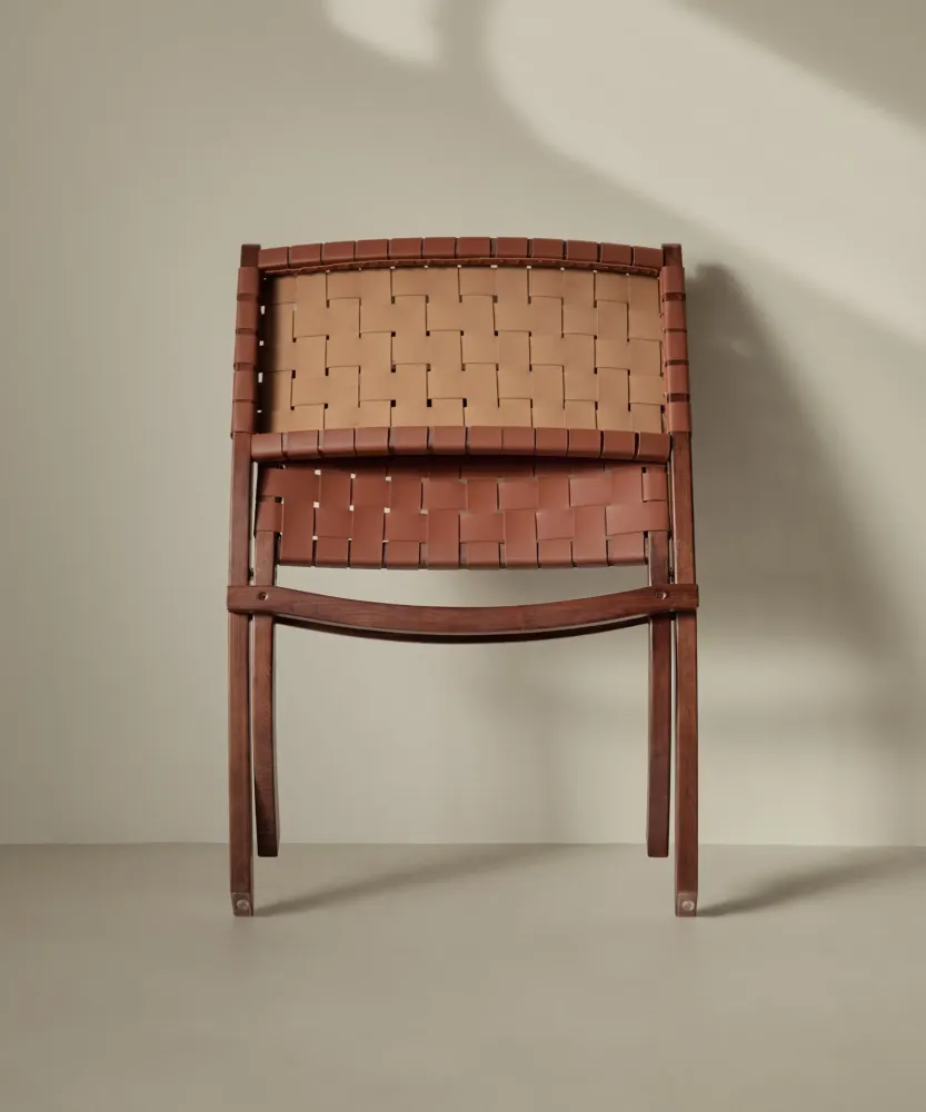 Poltrona legno e pelle sintetica Zyra