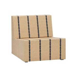 Poltrona lounge, HDJass, naturale, nera