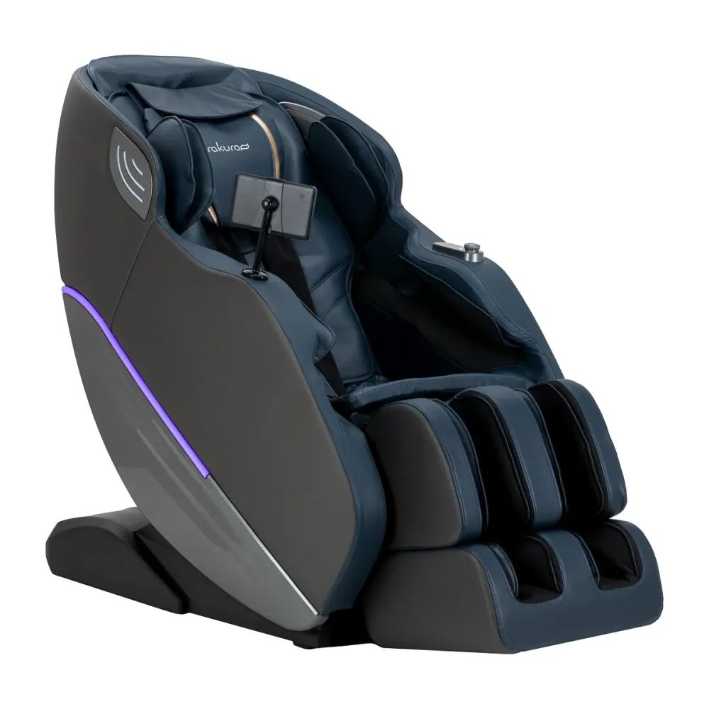 Poltrona massaggiante 3D Sakura Maximus 809 grigio-blu