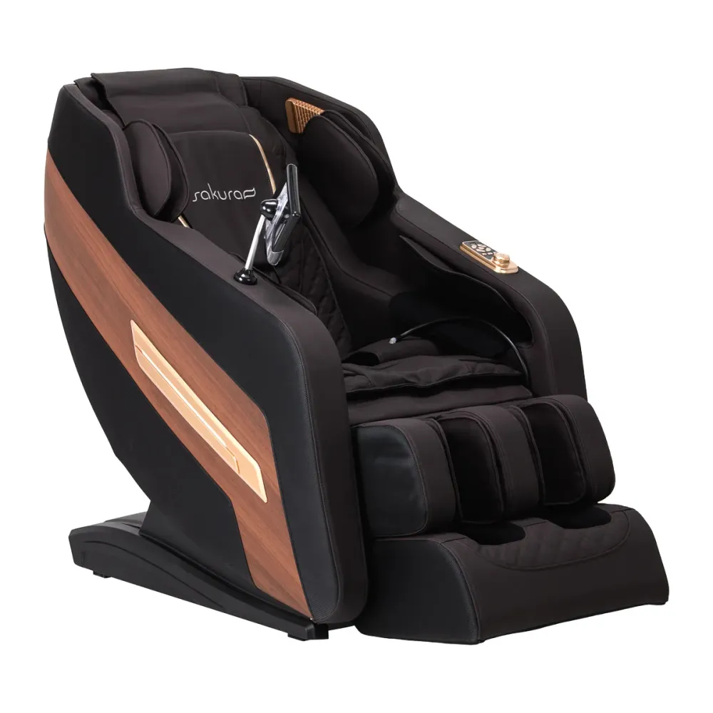 Poltrona da massaggio Sakura 306A legno e pelle