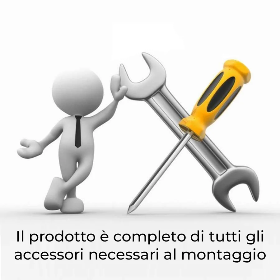 Poltrona modello Office con seduta tessuto e braccioli - Nero