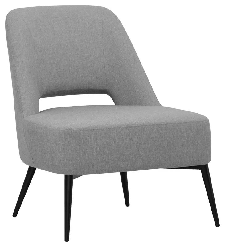 Poltrona moderna da salotto camera rivestita tessuto cm 58x52x74h - vari colori