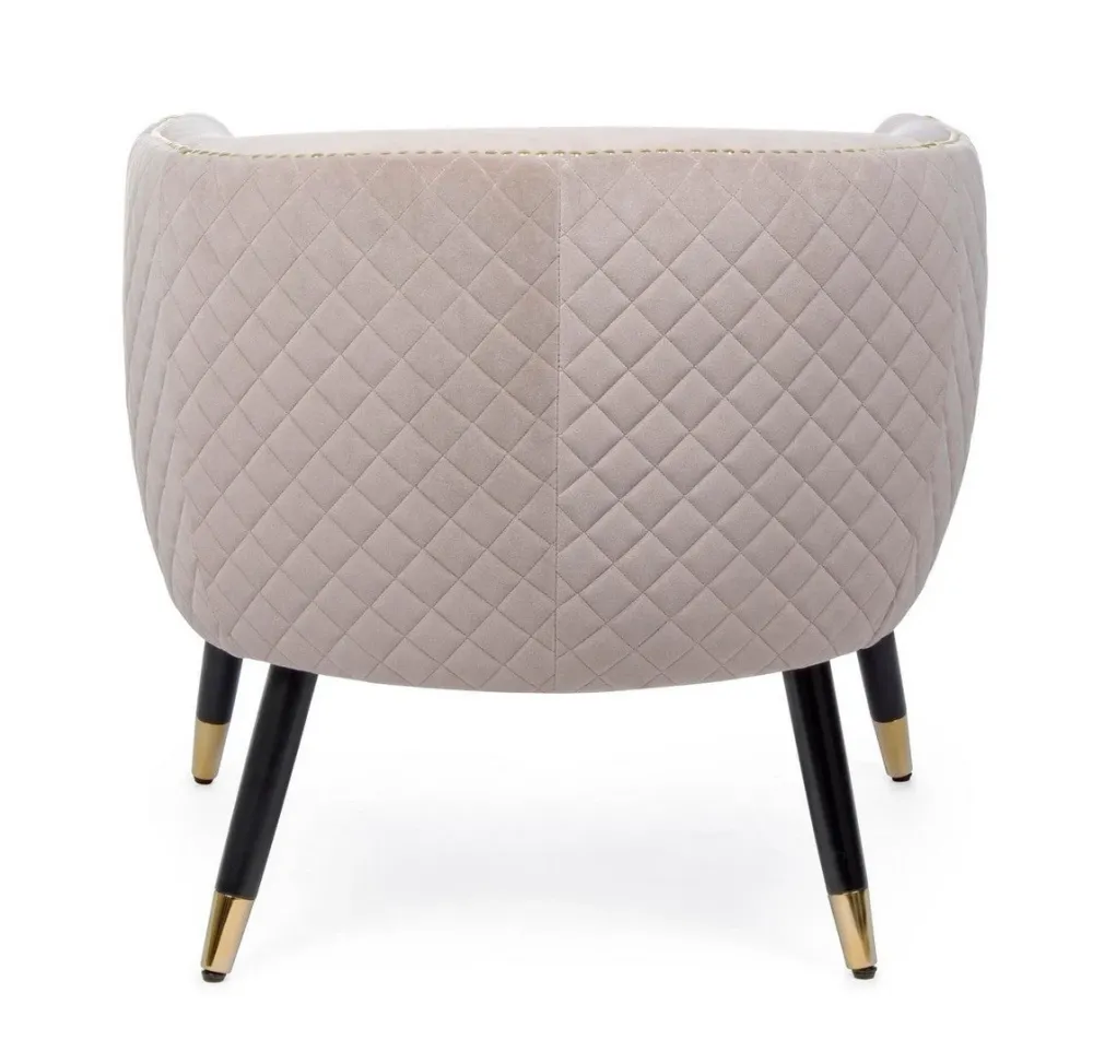 Poltrona "Oxford" per interno, Struttura Legno Compensato, Gambe Rubberwood 74 x 71 x 71h cm