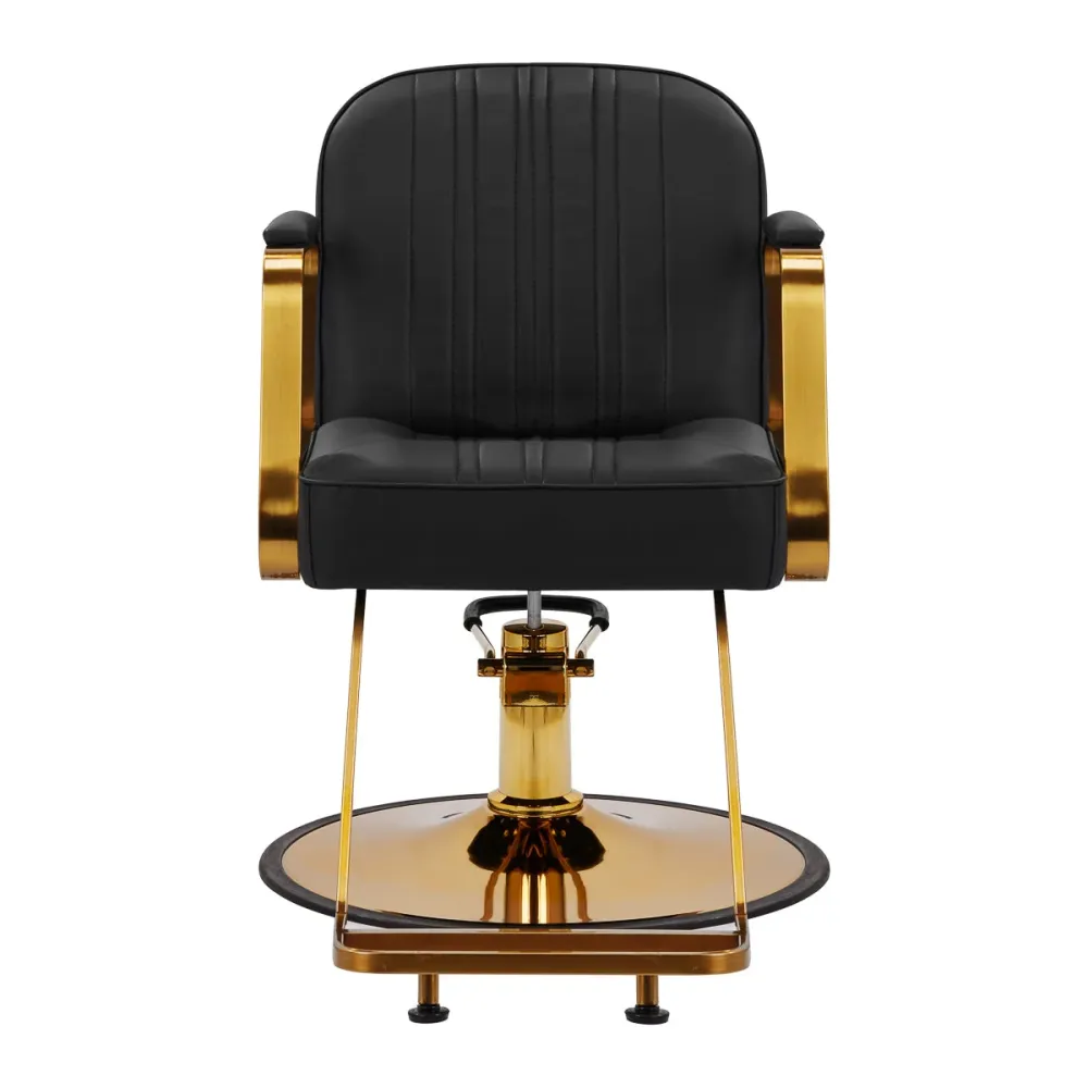 Poltrona da parrucchiere Gabbiano Acri oro – nero
