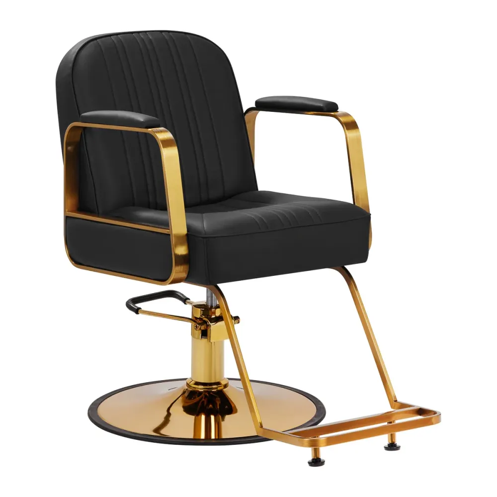 Poltrona da parrucchiere Gabbiano Acri oro – nero