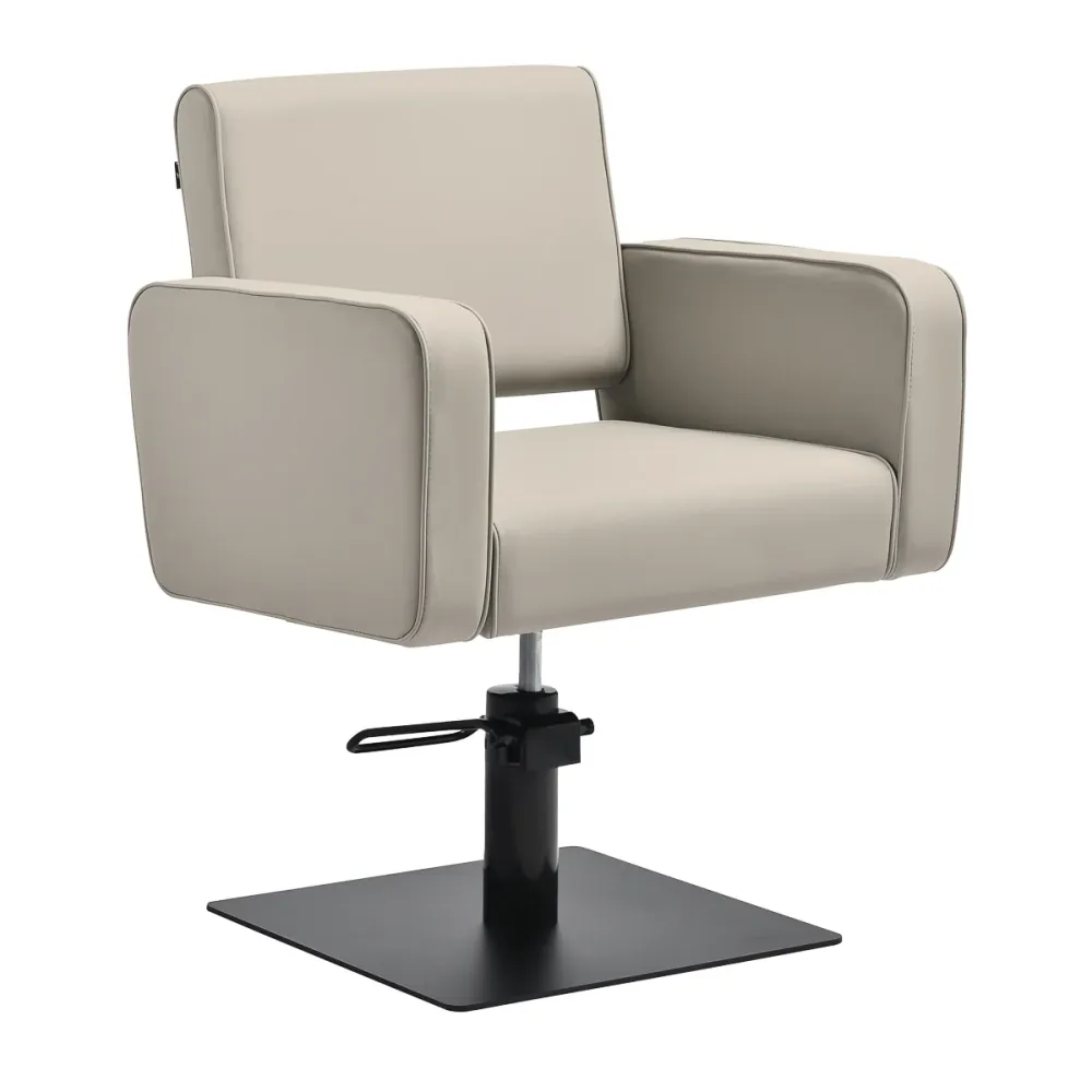 Poltrona da parrucchiere Gabbiano Bilbao grigio-beige