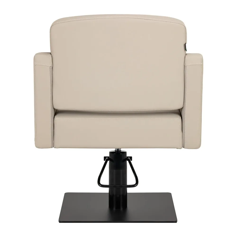 Poltrona da parrucchiere Gabbiano Elda grigio-beige