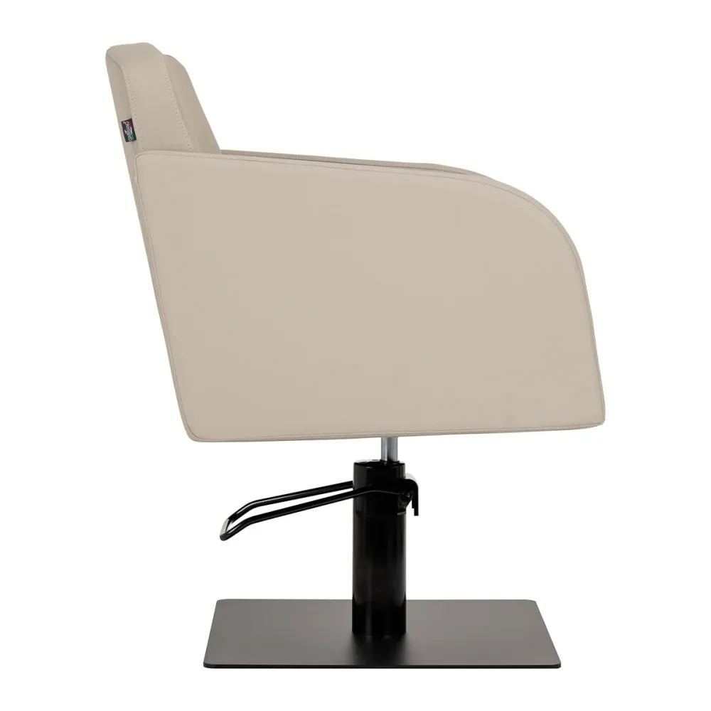 Poltrona da parrucchiere Gabbiano Elda grigio-beige