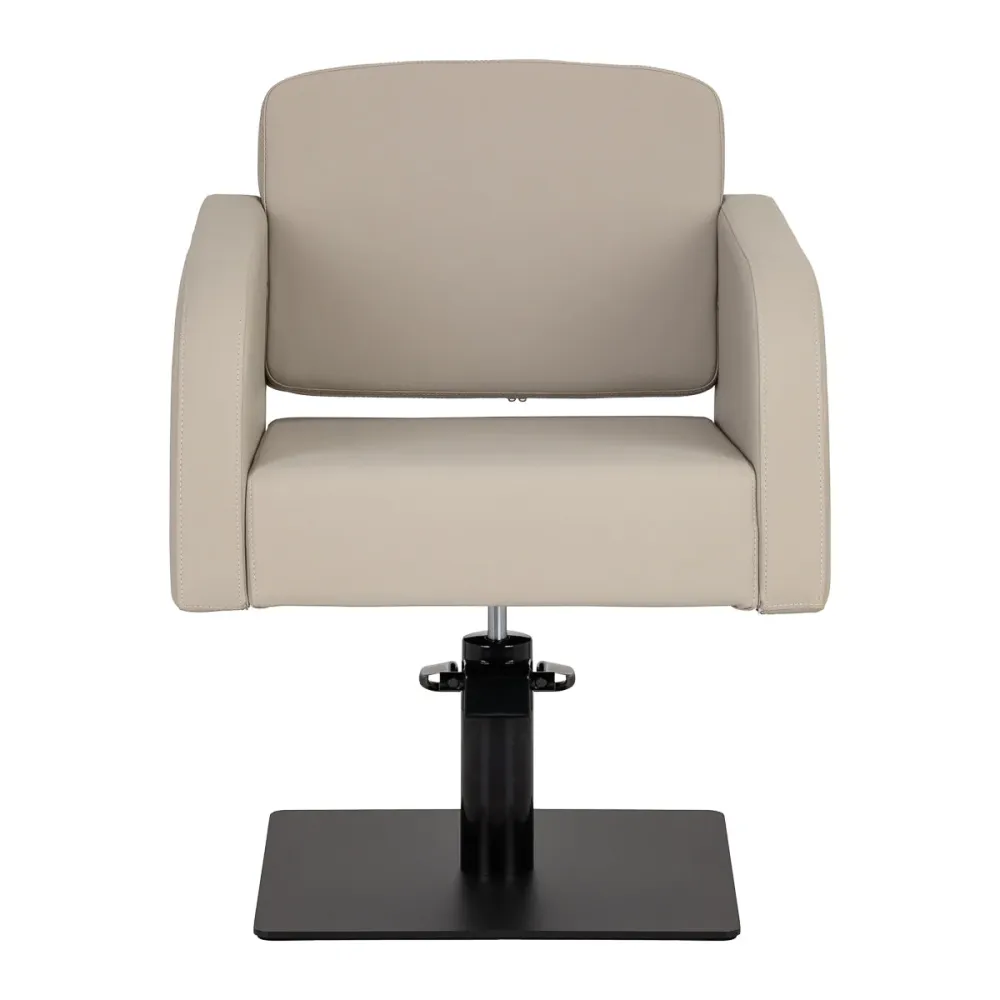Poltrona da parrucchiere Gabbiano Elda grigio-beige