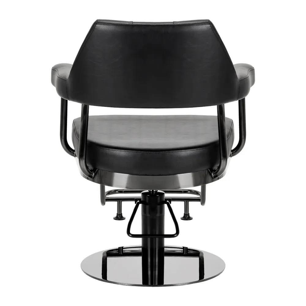 Poltrona da parrucchiere Gabbiano Granda nera