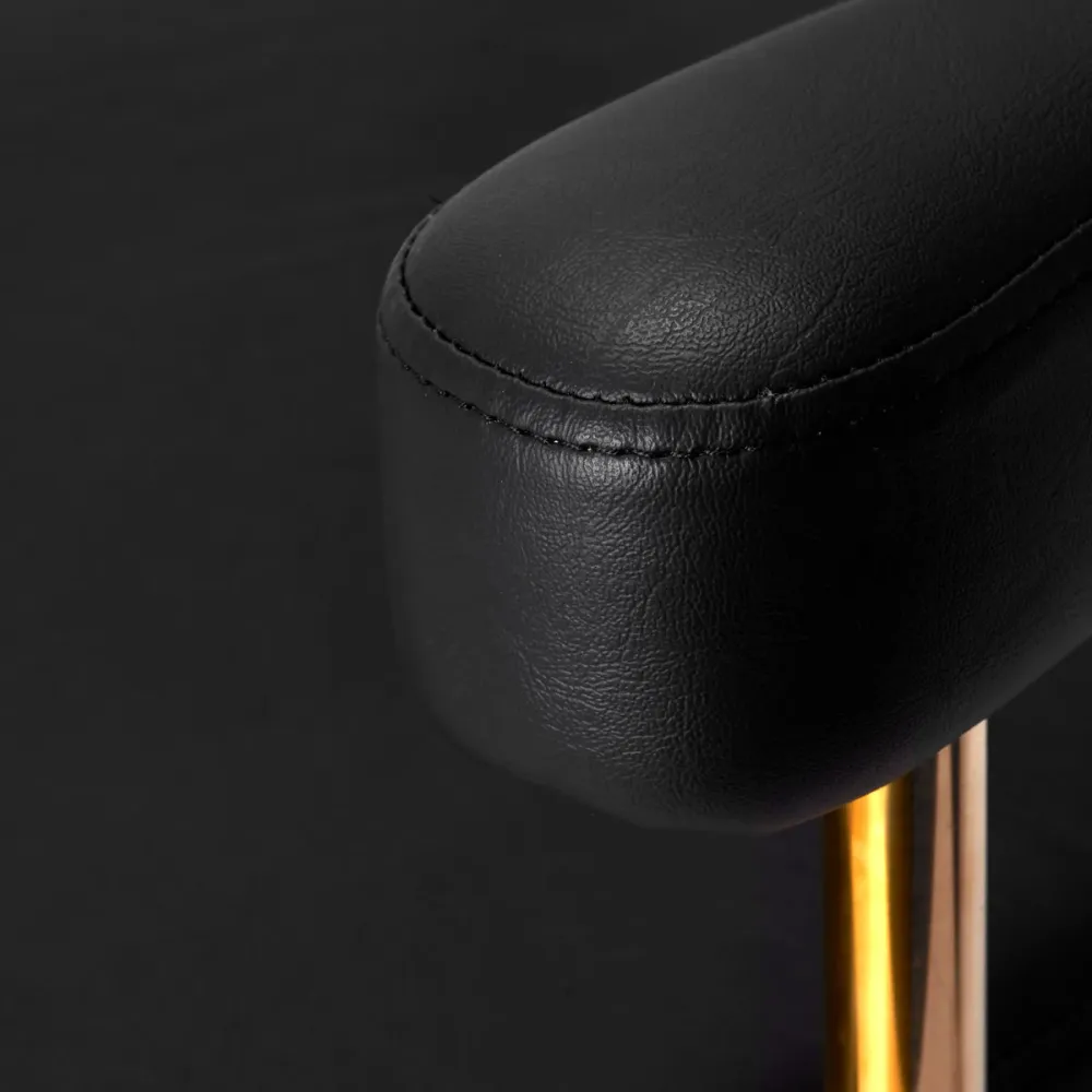 Poltrona da parrucchiere Gabbiano Granda oro nero