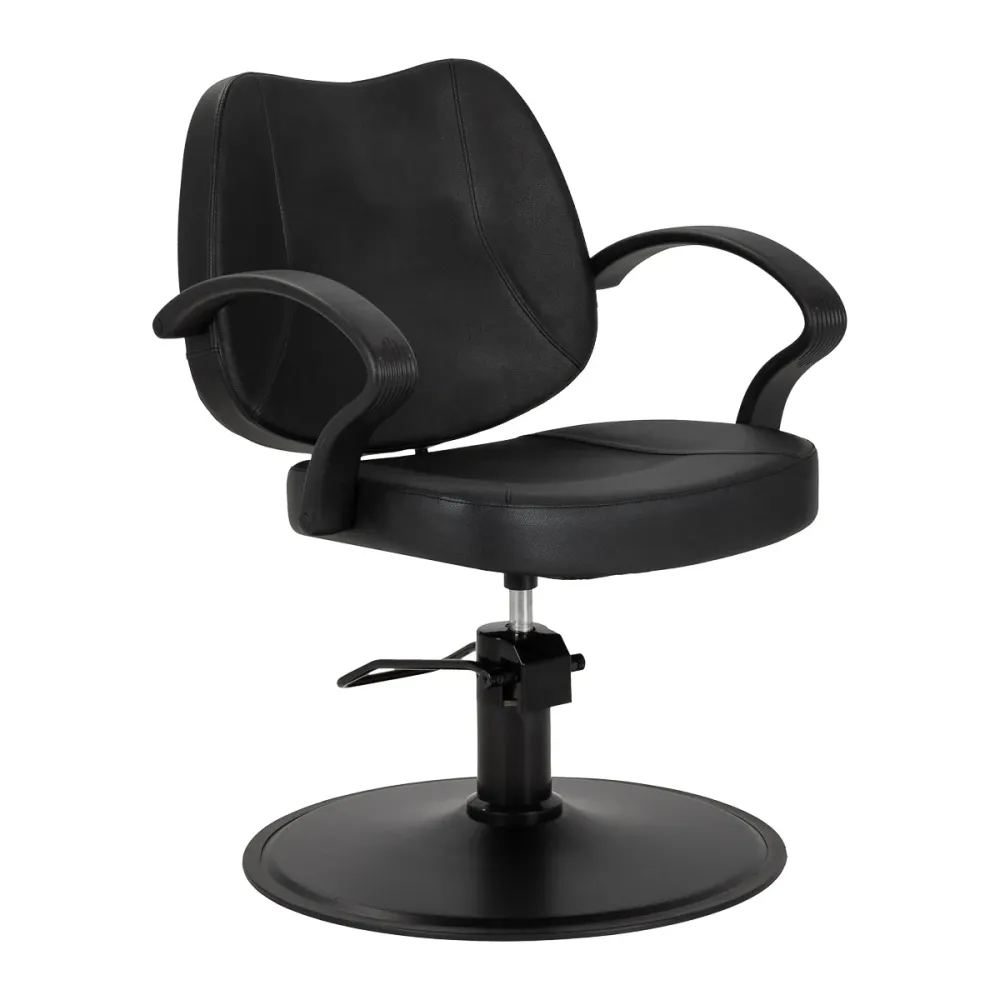 Poltrona da parrucchiere Hair System A055B nera