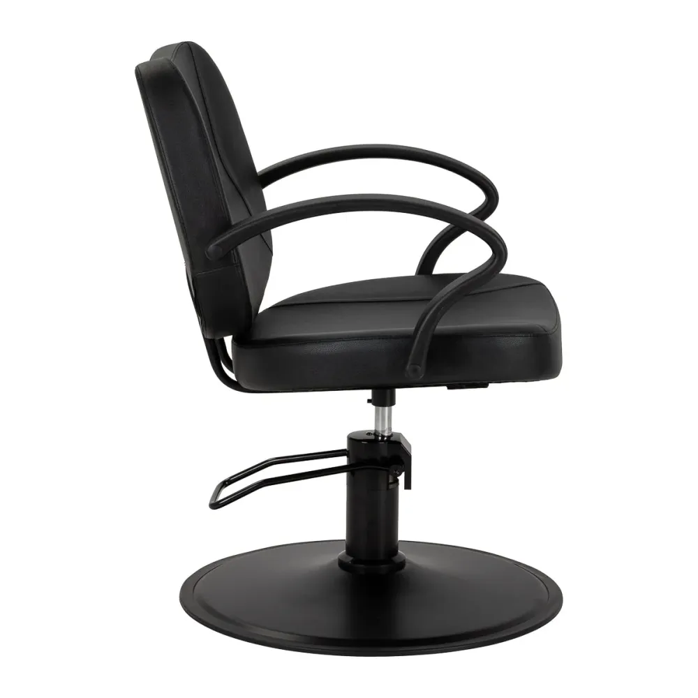 Poltrona da parrucchiere Hair System A055B nera