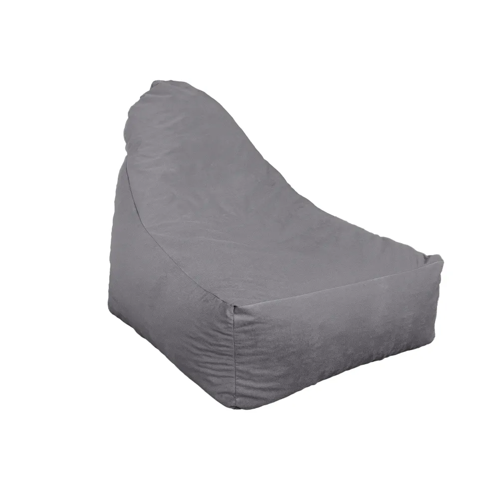 Poltrona Pouf XXL 120x90 Grigio Chiaro - Velluto Setoso & Schiuma (Lusso e Comfort)