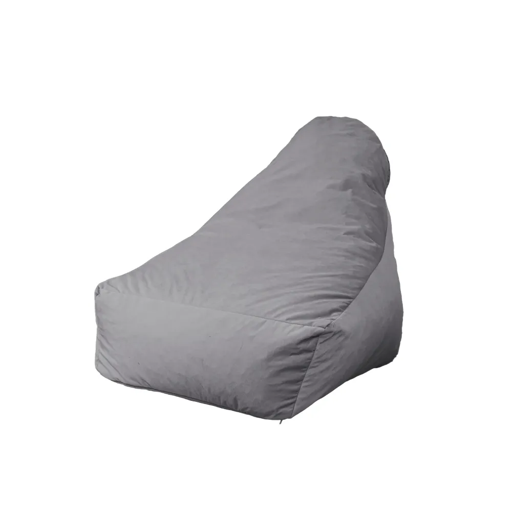 Poltrona Pouf XXL 120x90 Grigio Chiaro - Velluto Setoso & Schiuma (Lusso e Comfort)