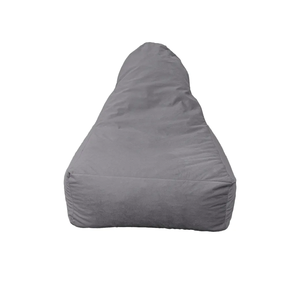 Poltrona Pouf XXL 120x90 Grigio Chiaro - Velluto Setoso & Schiuma (Lusso e Comfort)