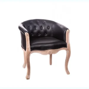 POLTRONA PRISLEY NERA – 60X60X70 Cm