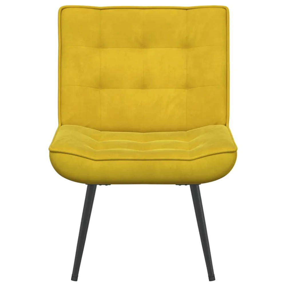 Poltrona Relax 64x74x84 cm Gialla Velluto